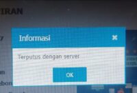 TErputus Dengan Server Dapodik