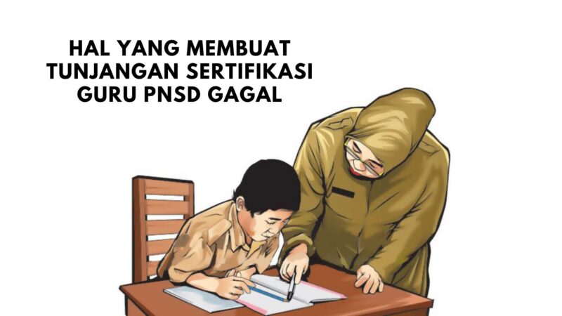 Hal yang Membuat Tunjangan Sertifikasi Guru PNSD Gagal Simak Baik Baik