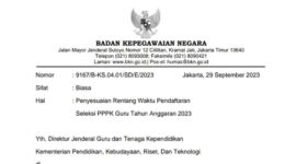 Waktu Pendaftaran Seleksi PPPK Guru 2023 Diperpanjang