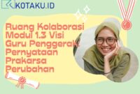 Kartu Ucapan Terima Kasih Guru Organik Ilustrasi Hijau