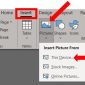 Tab Insert Tombol untuk Menyisipkan Gambar