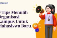 Ungu Jingga Ilustrasi 3D Presentasi Kepemimpinan dan Manajemen