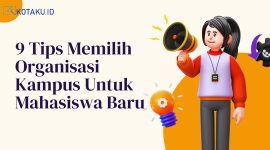 Ungu Jingga Ilustrasi 3D Presentasi Kepemimpinan dan Manajemen