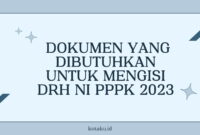 Panduan Lengkap Cara Pengisian DRH NI PPPK 2023 1