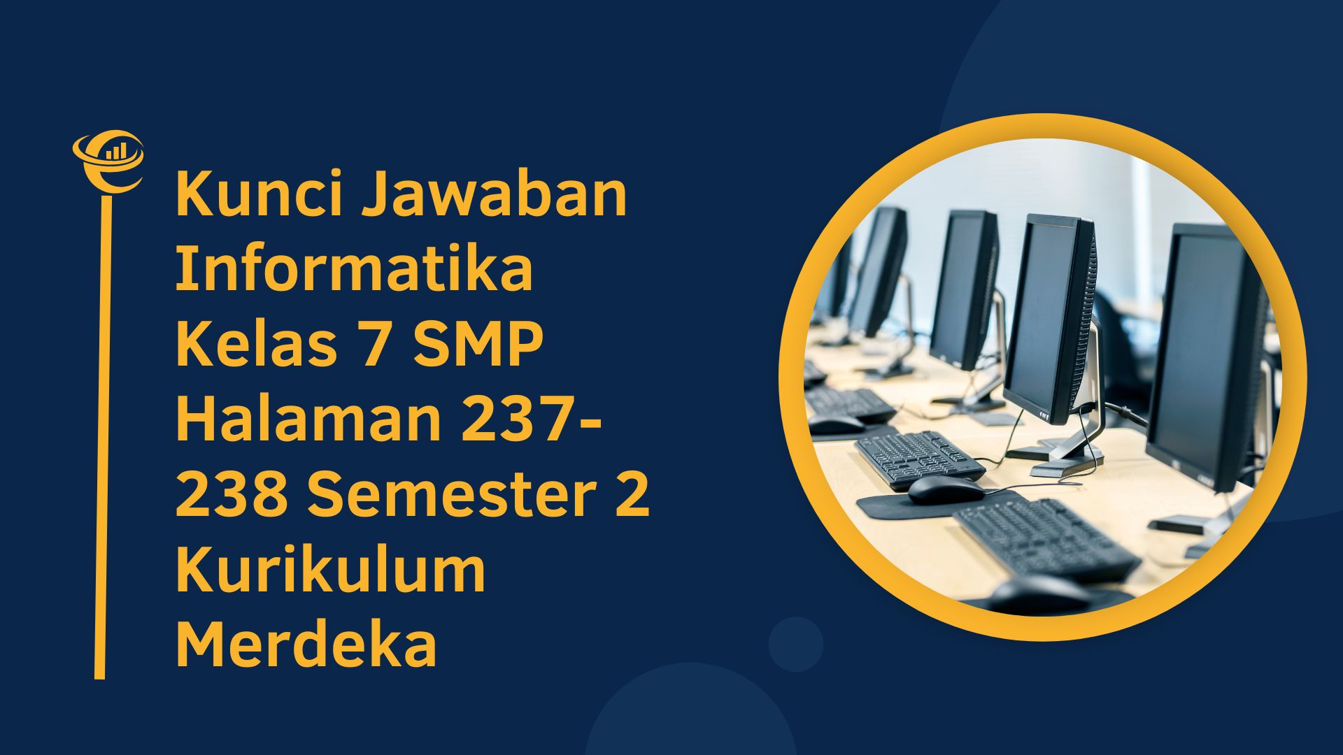 Blue and Yellow Modern Computer Presentation