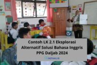 Contoh LK 2.1 Eksplorasi Alternatif Solusi Bahasa Inggris PPG Daljab 2024
