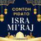 Biru Emas Moderen Isra Miraj Card