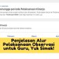 Penjelasan Alur Pelaksanaan Observasi untuk Guru Yuk Simak