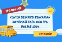 Contoh Deskripsi Pencarian Informasi Baru UKIN PPG Daljab 2024 