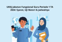 UKKJ Jabatan Fungsional Guru Periode 1 TA 2024 Syarat Uji Materi Jadwalnya