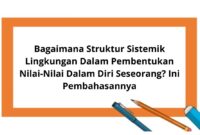 Bagaimana Struktur Sistemik Lingkungan Dalam Pembentukan Nilai Nilai Dalam Diri Seseorang Ini Pembahasannya