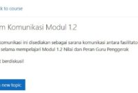 Forum Komunikasi Modul 1.2 Menggali Peran dan Nilai Guru Penggerak