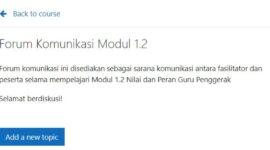 Forum Komunikasi Modul 1.2 Menggali Peran dan Nilai Guru Penggerak