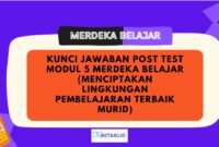Kunci Jawaban Post Test Modul 5 Merdeka Belajar Menciptakan Lingkungan Pembelajaran Terbaik Murid