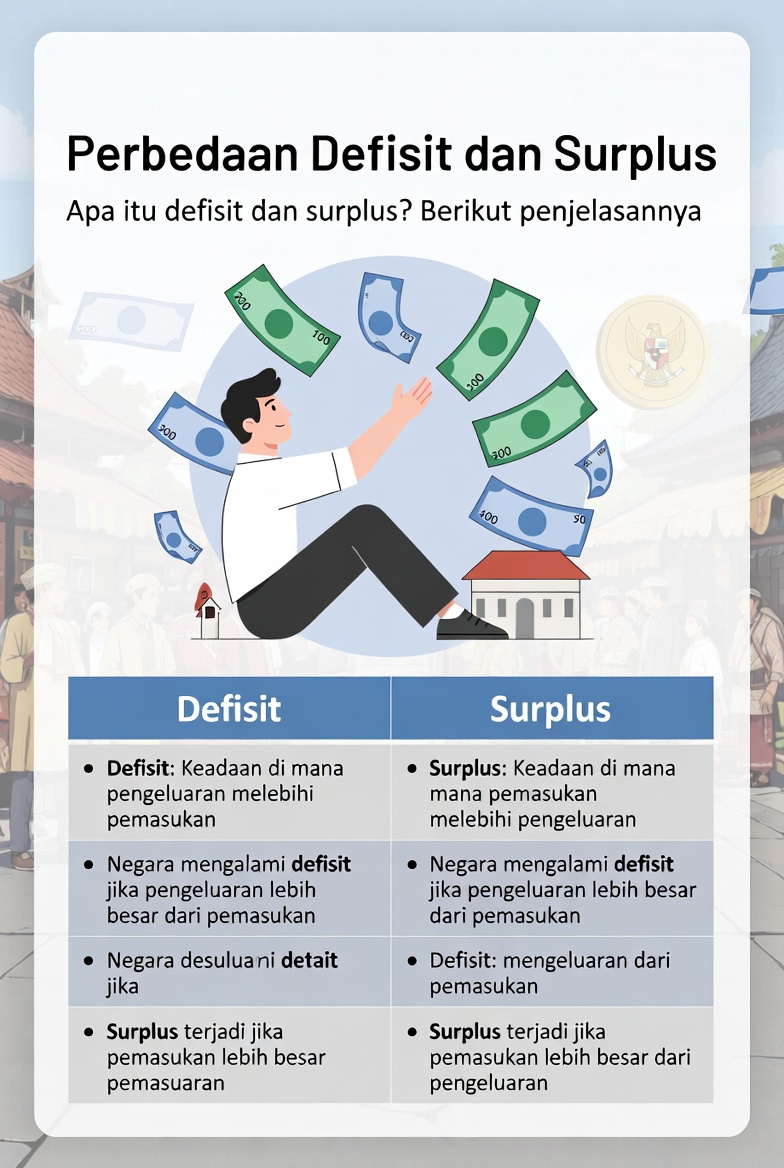 Perbedaan Defisit dan Surplus